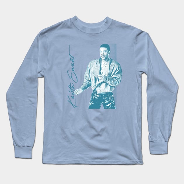 Keith Sweat / Retro 80s Aesthetic Design Long Sleeve T-Shirt by unknown_pleasures